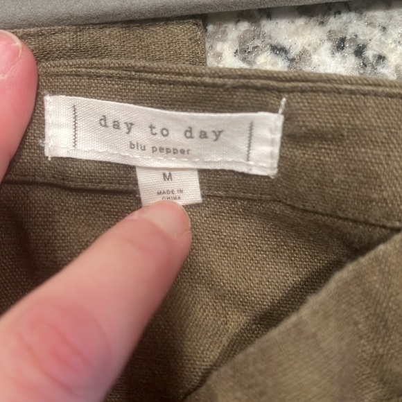 Blu Pepper Day to Day Women's Olive Green Jumper, Medium - Picture 3 of 3